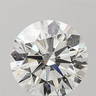 3.68ct I VS2 Rare Carat Ideal Cut Round Diamond