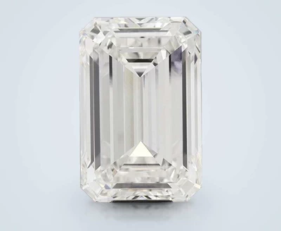 15.09ct G VVS2 Rare Carat Ideal Cut Emerald Lab Grown Diamond