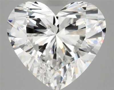 6.13ct E VVS2 Rare Carat Ideal Cut Heart Lab Grown Diamond