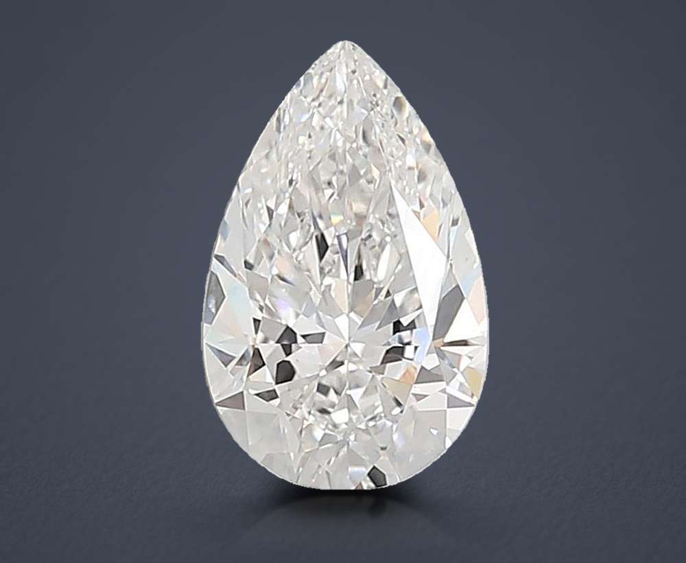 6.00ct F VS1 Rare Carat Ideal Cut Pear Lab Grown Diamond
