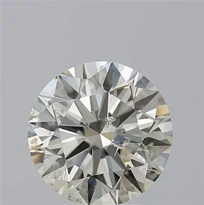 3.51ct K SI2 Rare Carat Ideal Cut Round Diamond