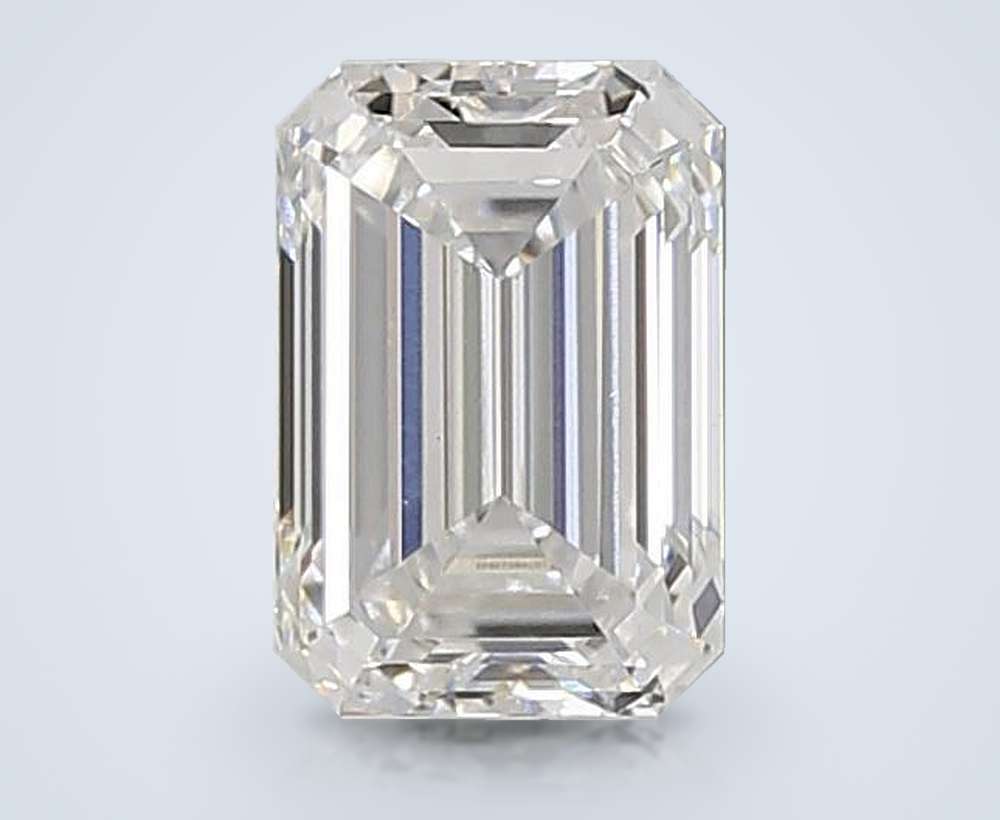 1.40ct E VVS2 Rare Carat Ideal Cut Emerald Lab Grown Diamond