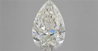 4.05ct J VS2 Rare Carat Ideal Cut Pear Diamond