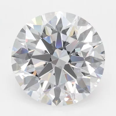 3.43ct E FL Rare Carat Ideal Cut Round Lab Grown Diamond