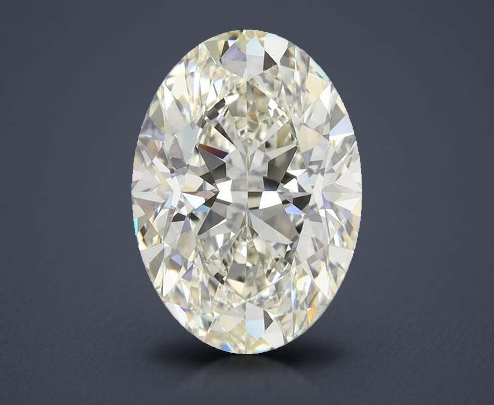 3.03ct K VVS2 Rare Carat Ideal Cut Oval Diamond