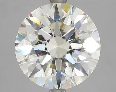 5.09ct I SI1 Rare Carat Ideal Cut Round Diamond