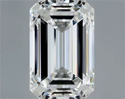 15.07ct F VVS2 Rare Carat Ideal Cut Emerald Lab Grown Diamond