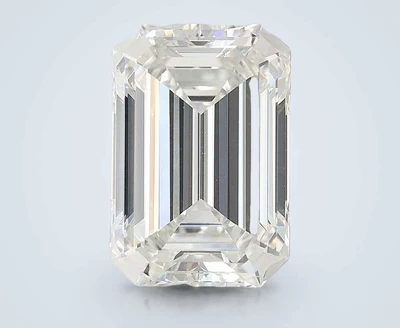 5.03ct G VVS2 Rare Carat Ideal Cut Emerald Lab Grown Diamond