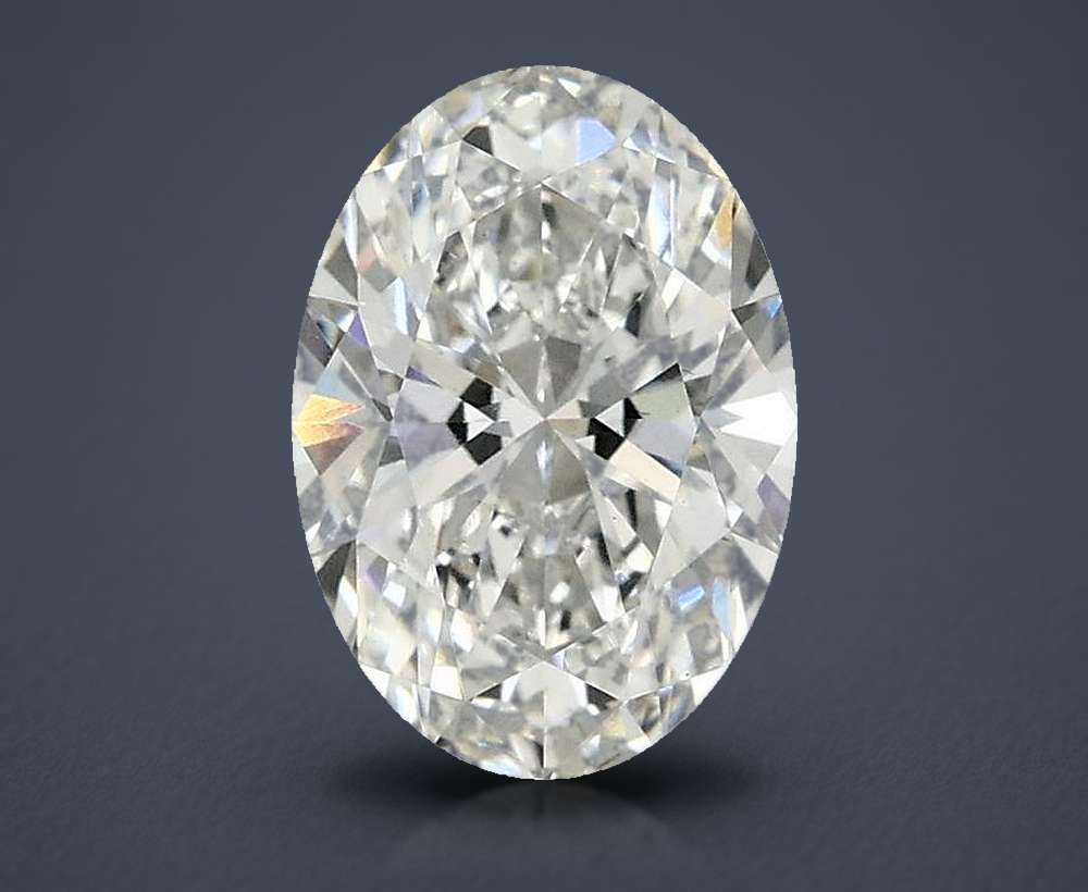 1.58ct E VS2 Rare Carat Ideal Cut Oval Lab Grown Diamond