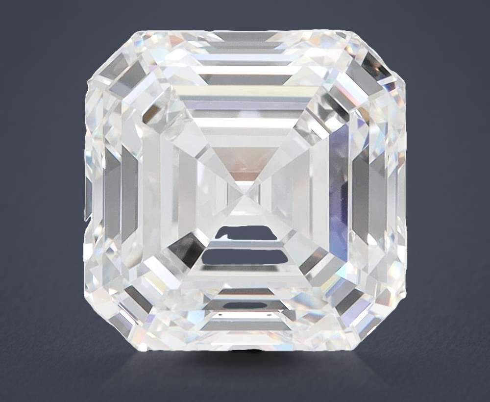 5.42ct E VVS1 Rare Carat Ideal Cut Asscher Lab Grown Diamond