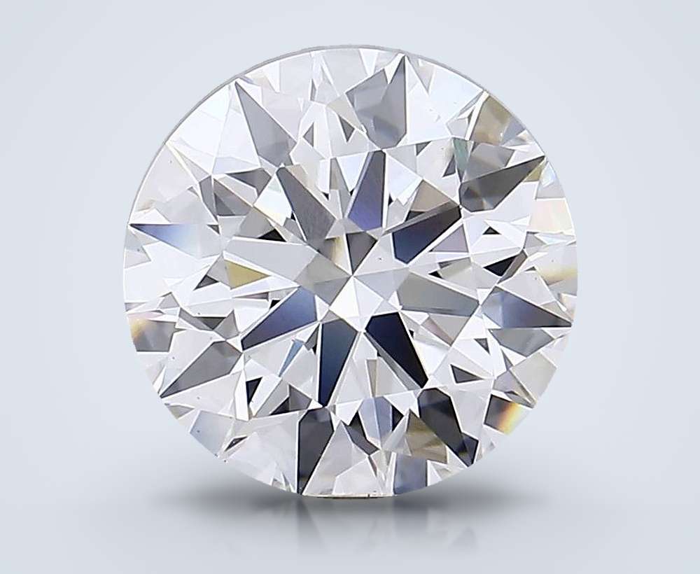6.31ct D VS1 Rare Carat Ideal Cut Round Lab Grown Diamond