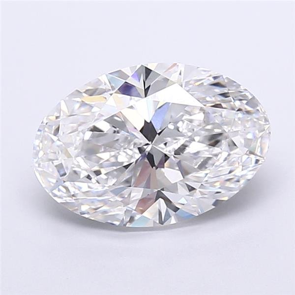 3.50ct D VS1 Rare Carat Ideal Cut Oval Lab Grown Diamond