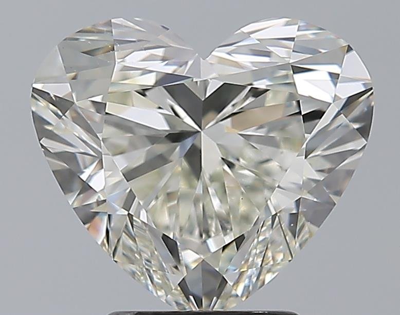 3.01ct K VS2 Rare Carat Ideal Cut Heart Diamond