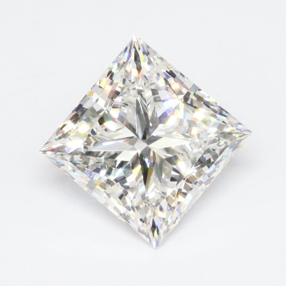 3.54ct E VVS2 Rare Carat Ideal Cut Princess Lab Grown Diamond