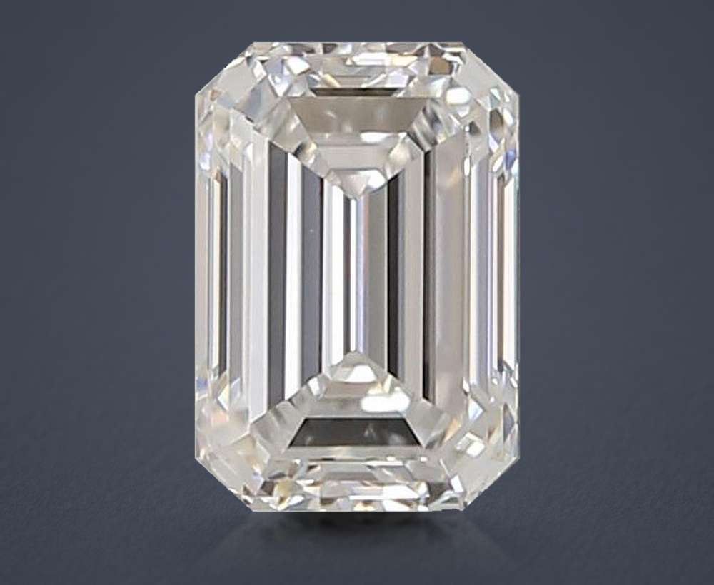 1.34ct D VS1 Rare Carat Ideal Cut Emerald Lab Grown Diamond