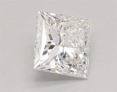 3.04ct E VVS2 Rare Carat Ideal Cut Princess Lab Grown Diamond