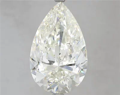 8.01ct K SI2 Rare Carat Ideal Cut Pear Diamond
