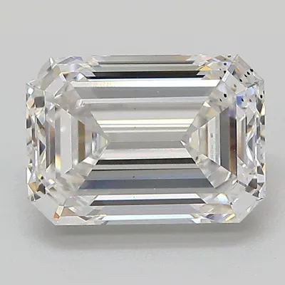 2.50ct D VS2 Rare Carat Ideal Cut Emerald Lab Grown Diamond