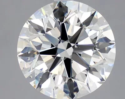 3.03ct I SI1 Rare Carat Ideal Cut Round Diamond