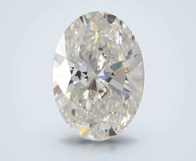 5.04ct F VVS2 Rare Carat Ideal Cut Oval Lab Grown Diamond