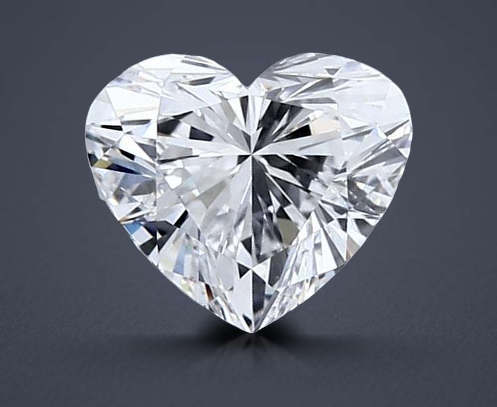 1.03ct D VVS2 Rare Carat Ideal Cut Heart Lab Grown Diamond