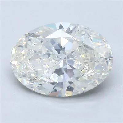 3.51ct I SI2 Rare Carat Ideal Cut Oval Diamond