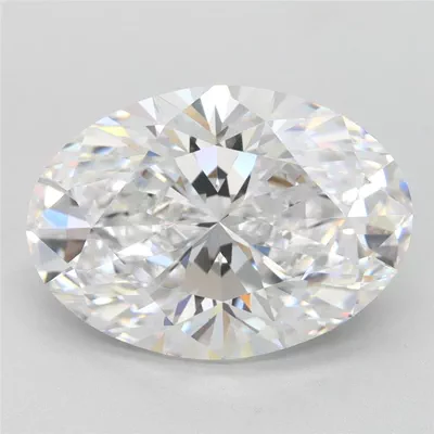 4.14ct D VVS1 Very Good Cut Oval Lab Grown Diamond