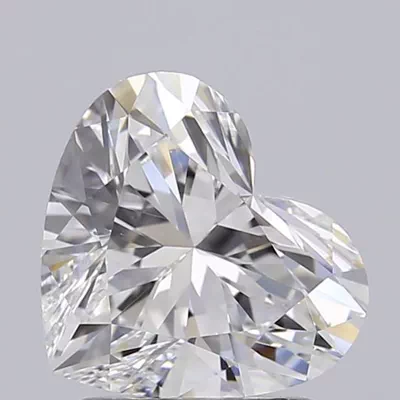 1.57ct E VS2 Rare Carat Ideal Cut Heart Lab Grown Diamond
