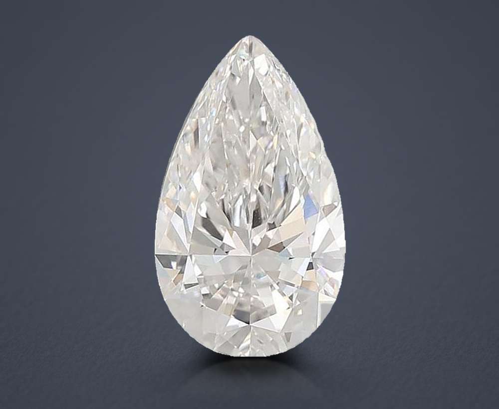 7.06ct G VVS2 Rare Carat Ideal Cut Pear Lab Grown Diamond