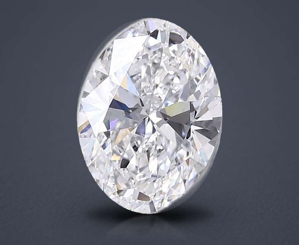 7.04ct E VS1 Rare Carat Ideal Cut Oval Lab Grown Diamond