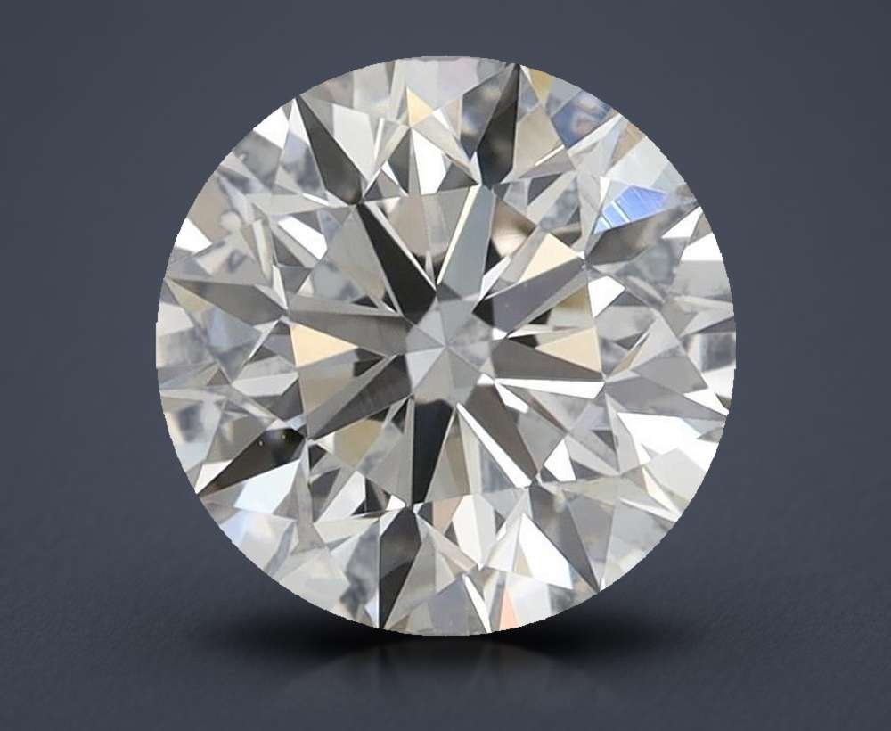 0.97ct K VVS2 Rare Carat Ideal Cut Round Diamond
