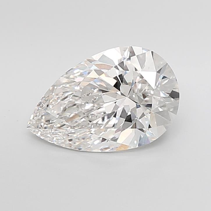 4.03ct F VS1 Rare Carat Ideal Cut Pear Lab Grown Diamond