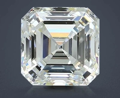 2.01ct J VS2 Rare Carat Ideal Cut Asscher Diamond