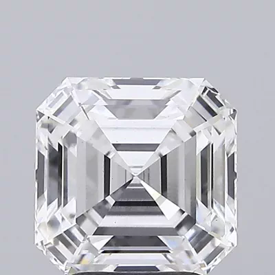3.04ct D VS1 Rare Carat Ideal Cut Asscher Lab Grown Diamond