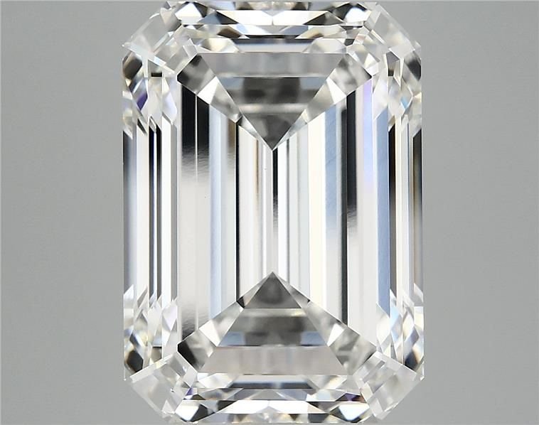 11.06ct F VVS2 Rare Carat Ideal Cut Emerald Lab Grown Diamond
