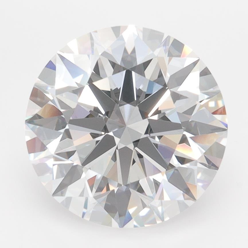 3.46ct D FL Rare Carat Ideal Cut Round Lab Grown Diamond