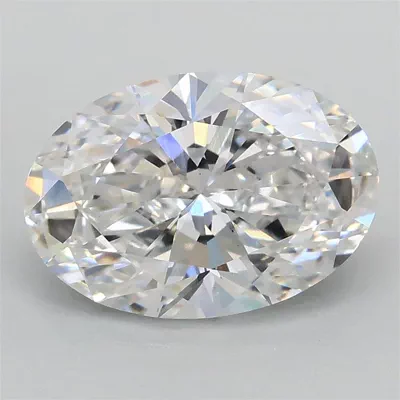 2.01ct D VS1 Rare Carat Ideal Cut Oval Lab Grown Diamond