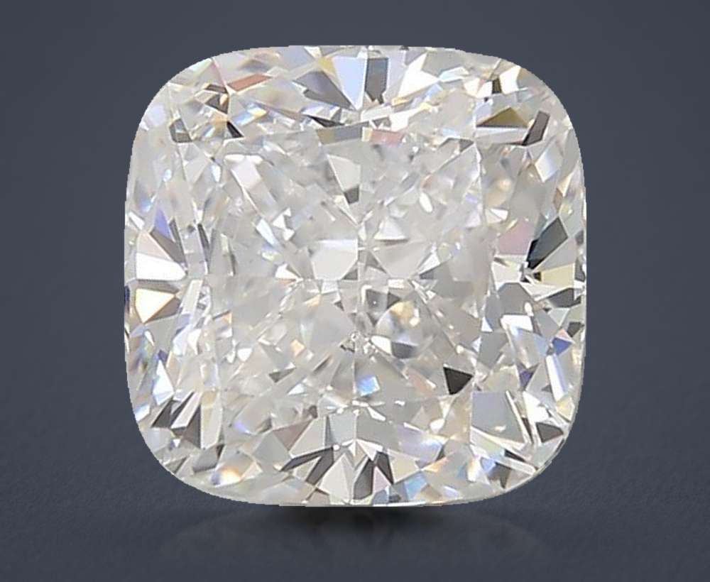 3.05ct E VS1 Rare Carat Ideal Cut Cushion Lab Grown Diamond