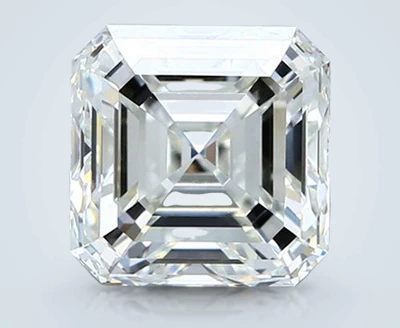 4.02ct J VS2 Rare Carat Ideal Cut Asscher Diamond