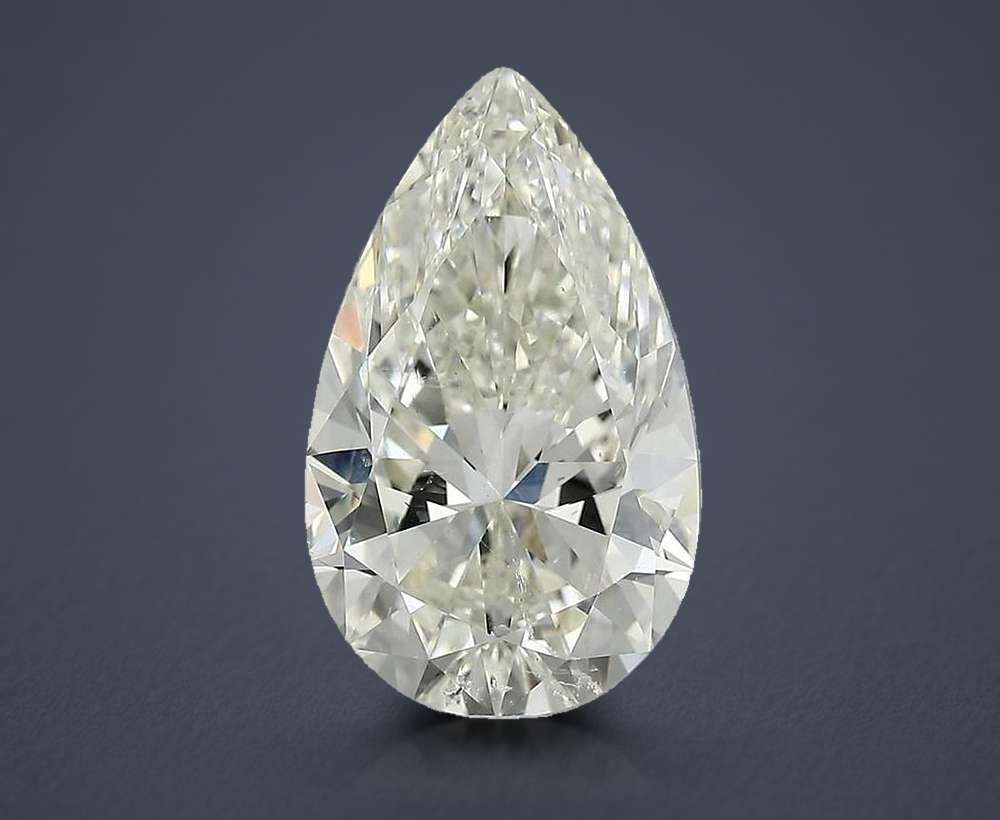 5.02ct J SI1 Very Good Cut Pear Diamond