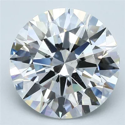 5.02ct F SI1 Rare Carat Ideal Cut Round Diamond