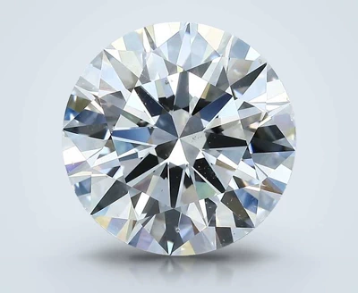 5.02ct F SI1 Rare Carat Ideal Cut Round Diamond