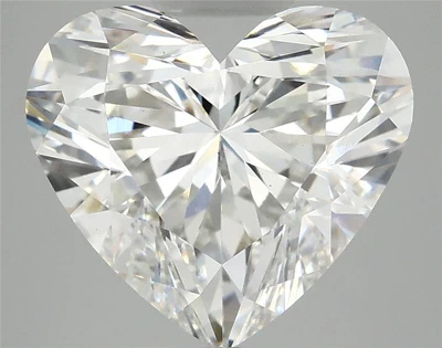 5.09ct F VS1 Rare Carat Ideal Cut Heart Lab Grown Diamond