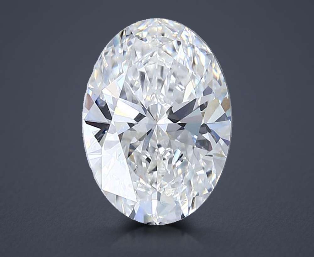 2.04ct E VS1 Rare Carat Ideal Cut Oval Lab Grown Diamond