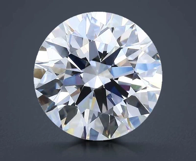 4.02ct E VVS2 Rare Carat Ideal Cut Round Diamond