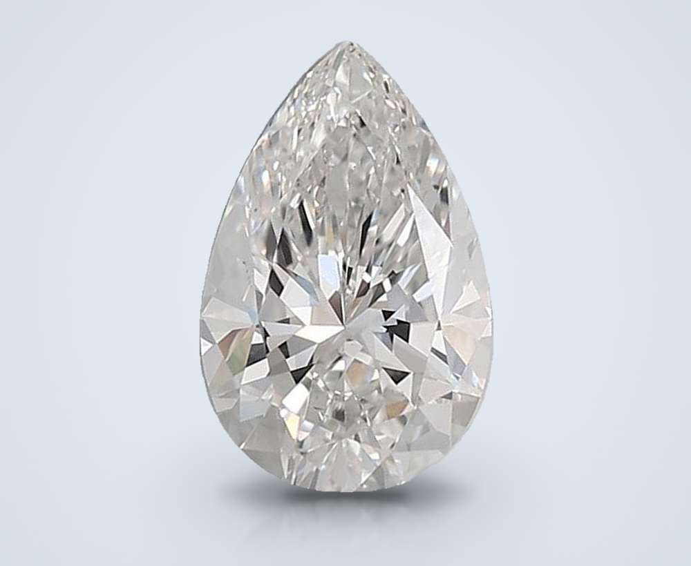 1.93ct E VS1 Rare Carat Ideal Cut Pear Lab Grown Diamond