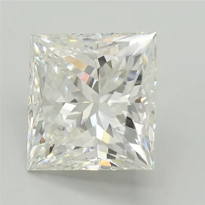 3.07ct F VVS2 Rare Carat Ideal Cut Princess Lab Grown Diamond