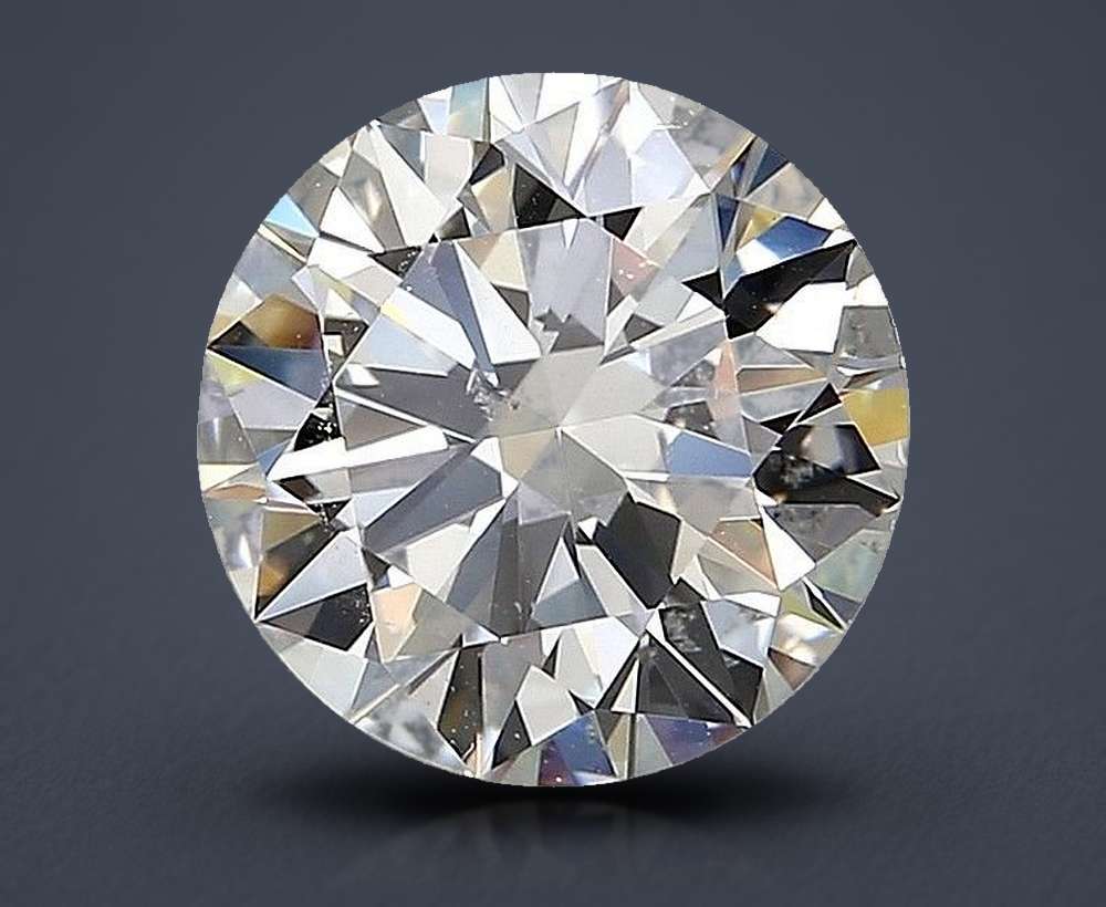 2.70ct G SI1 Rare Carat Ideal Cut Round Diamond