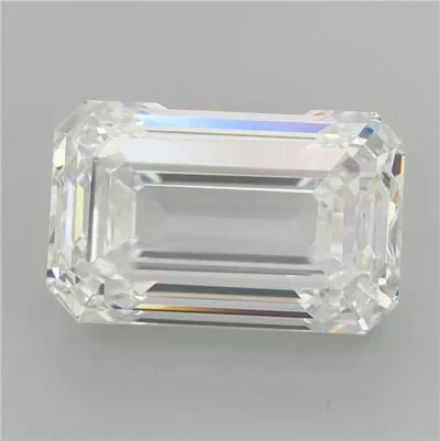 8.00ct F VS1 Rare Carat Ideal Cut Emerald Lab Grown Diamond