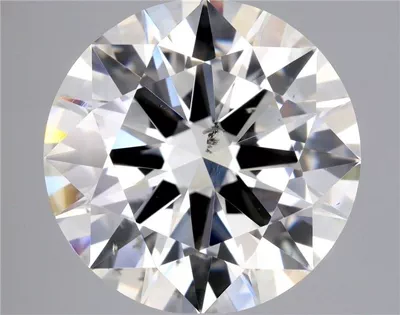 3.01ct I SI2 Rare Carat Ideal Cut Round Diamond